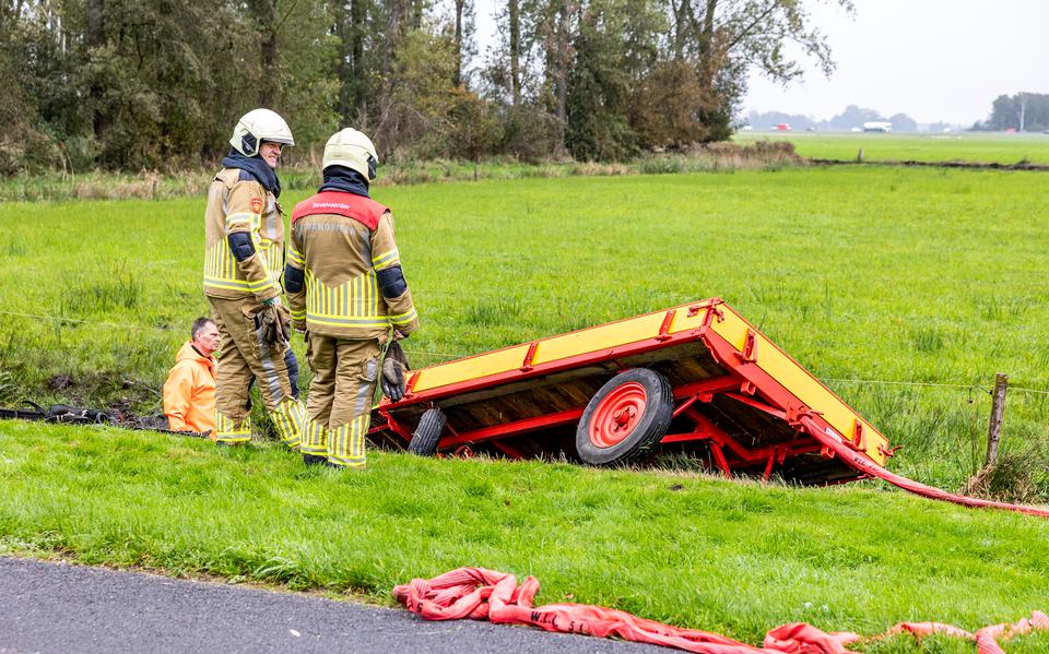 Paard Schrikt En Belandt Met Wagen In Sloot Luxwoude - Leeuwarder Courant